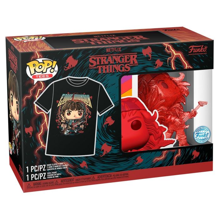 Funko Pop & Tee Hunter Eddie Talla M 79263 Stranger Things 1