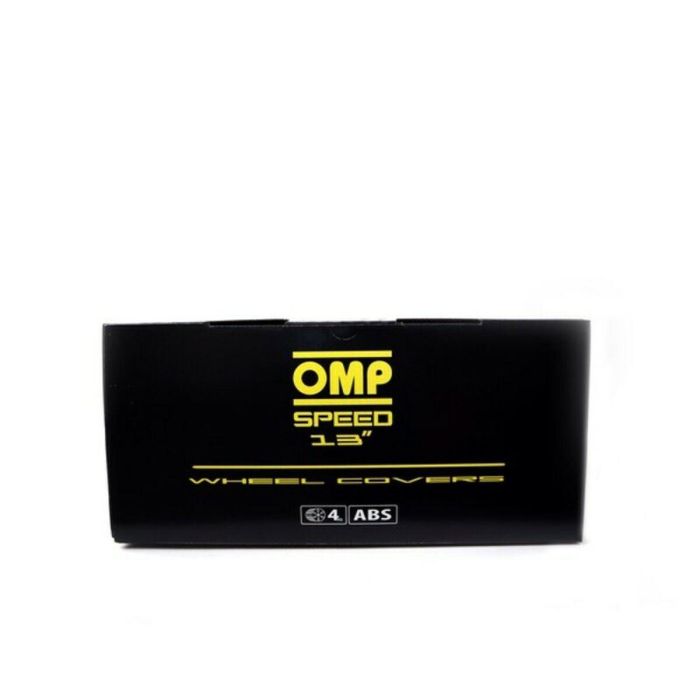 Tapacubos OMP Stinger Speed Negro Plateado 13" (4 uds) 4 Tapacubos OMP Stinger Speed Negro Plateado 13" (4 uds) 4