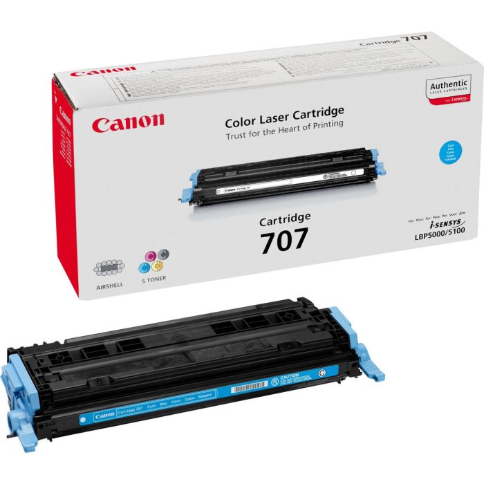 Canon Toner Laser Cian Crg 707 C 2000 Paginas Lbp 5000 5100 5700