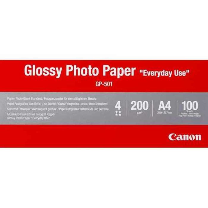 Papel Fotográfico Brillante Canon GP-501 A4 100 Hojas (100 Unidades) 2