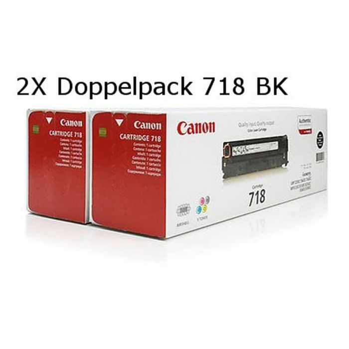 Canon Toner Negro Lbp 7200Cdn - Serie Mf 83Xx - Crg 718Bk Pack 2