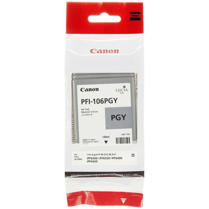 Cartucho de Tinta Original Canon PFI-106 PGY Gris 1