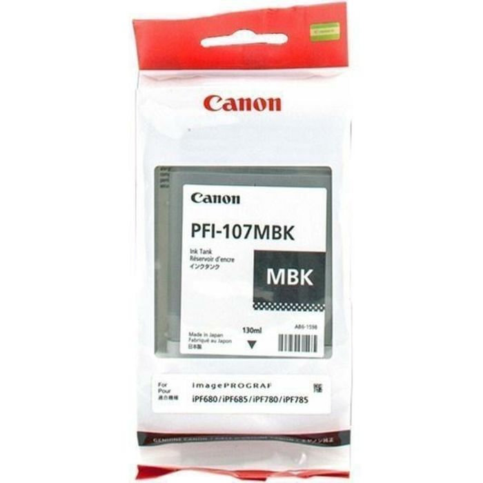 Canon Tinta Negro Mate Ipf 670 - 680 - 770 - Pfi107Mbk