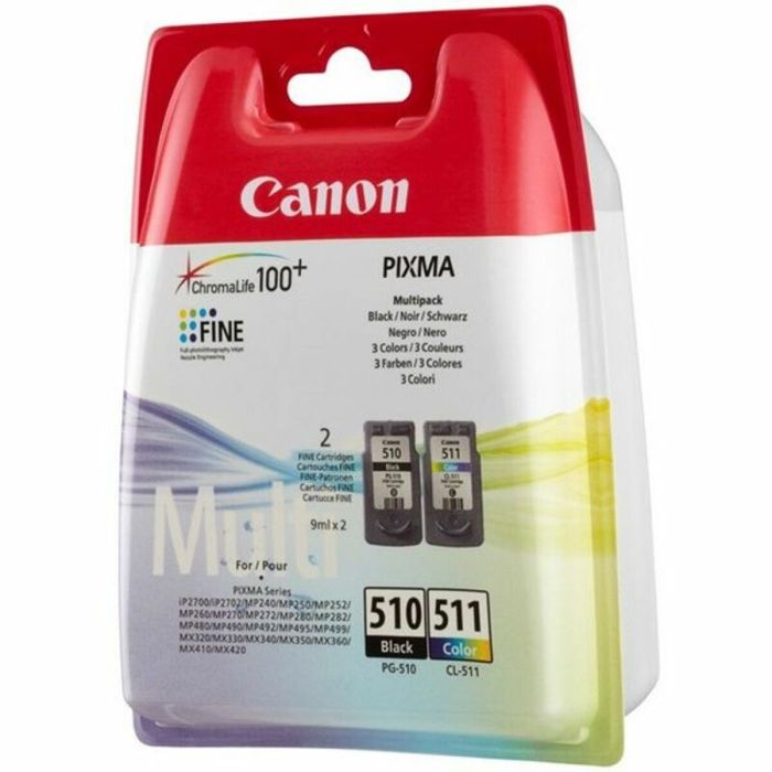 Cartucho de Tinta Compatible Canon PG-510/CL511 Negro Tricolor Amarillo Cian Magenta 1