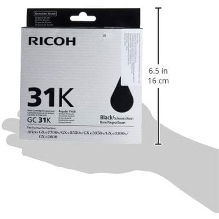 Cartucho de Tinta Original Ricoh GC31BK Negro 1