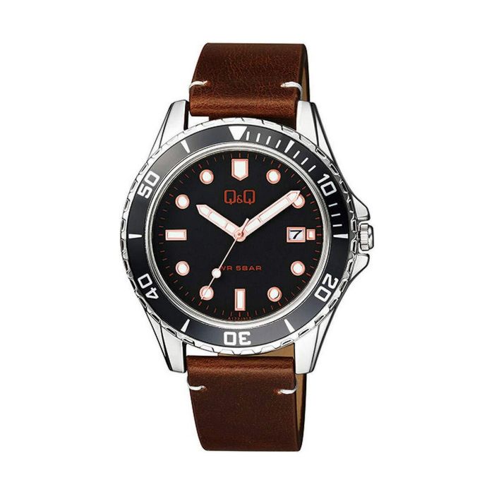 Reloj Hombre Q&Q A172J312Y Marrón Negro (Ø 43 mm)