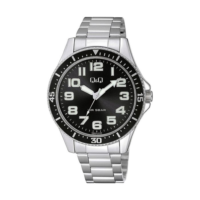 Reloj Hombre Q&Q QB64J225Y Negro (Ø 45 mm)