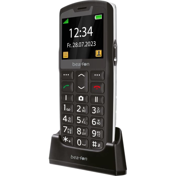 Bea-Fon SL260 LTE Teléfono Móvil Barra 4G, Pantalla 2.2", Dual SIM, 800 mAh, Negro y Plata