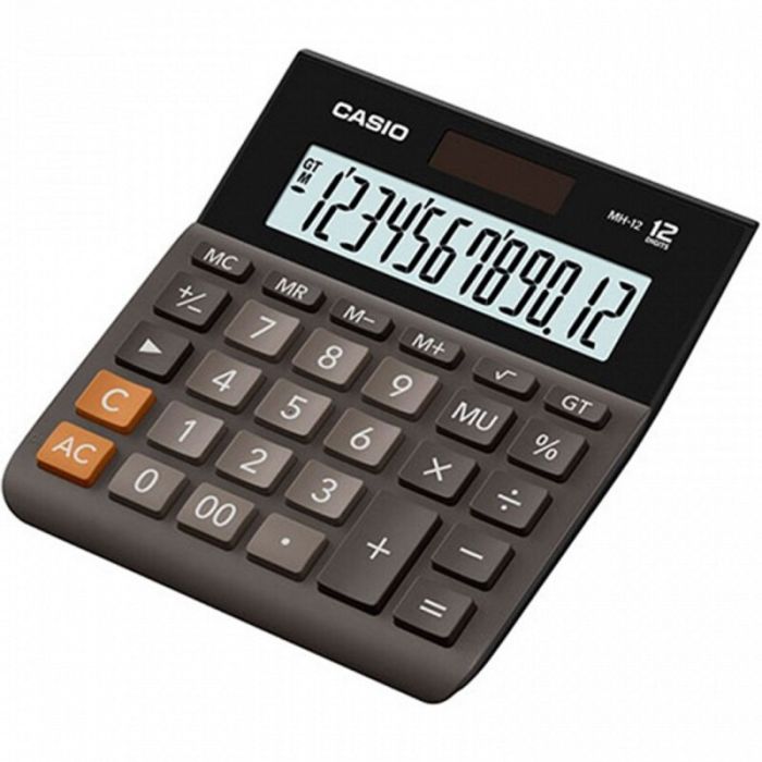 Casio calculadora de oficina sobremesa 12 dígitos negro mh-12b