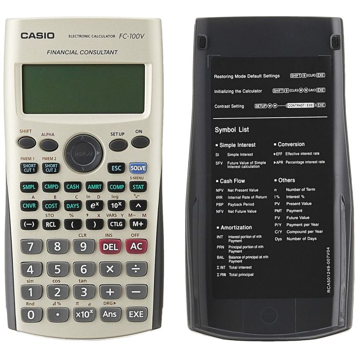 Calculadora Científica Casio FC-100V Negro Gris 4