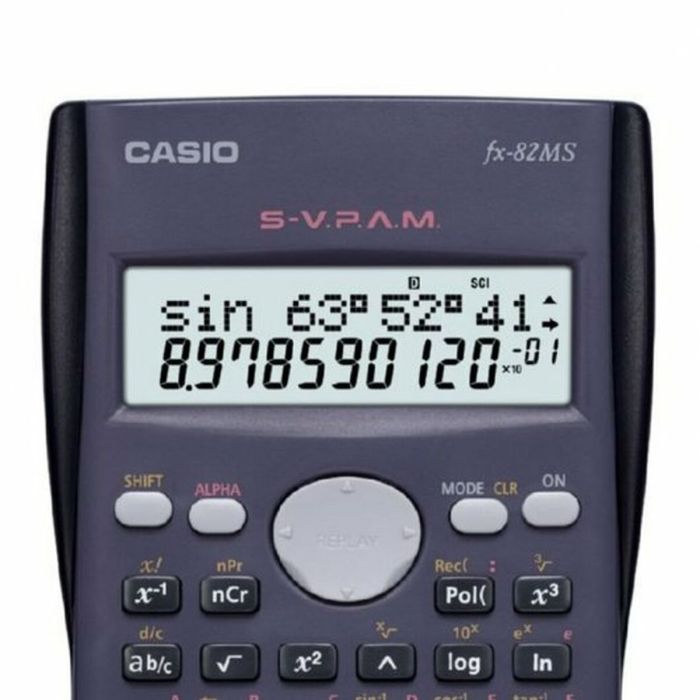 Calculadora Científica Casio FX82MS Azul Gris oscuro 3 Calculadora Científica Casio FX82MS Azul Gris oscuro 3