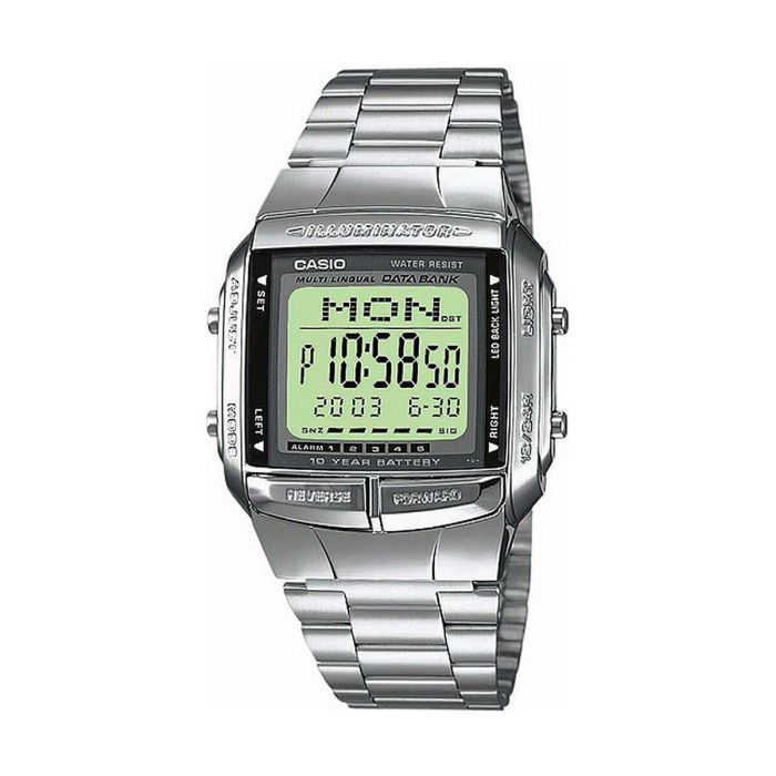Reloj Hombre Casio DATABANK Plateado (Ø 38 mm)