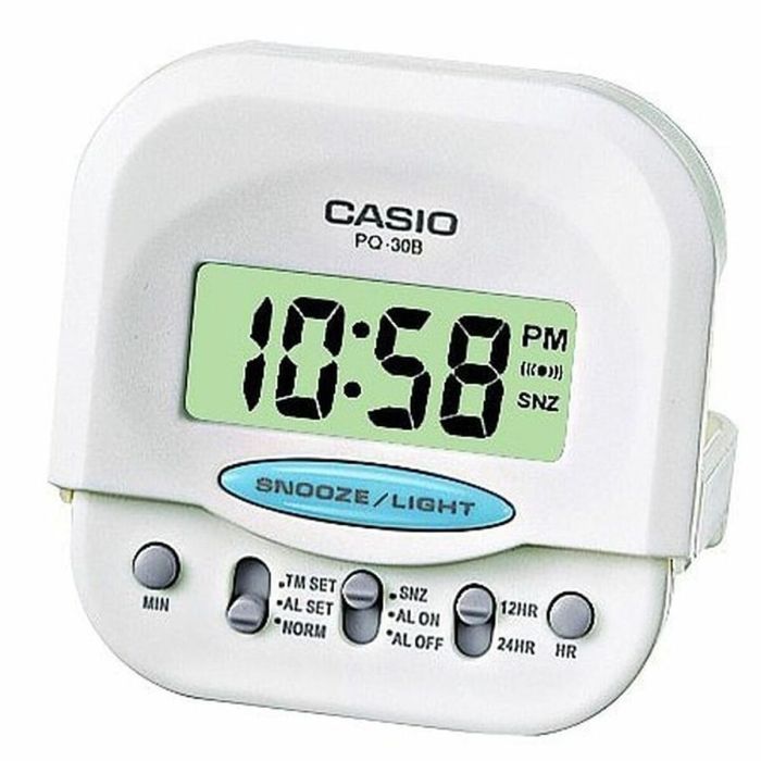 Reloj-Despertador Casio PQ-30B-7E Blanco