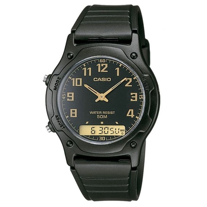 Reloj Unisex Casio AW-49H-1BVEF Negro (Ø 39 mm)