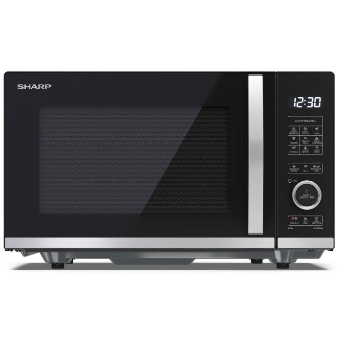 Microondas Digital + Grill 800W - 20 Litros SHARP YC-QG204AE-B