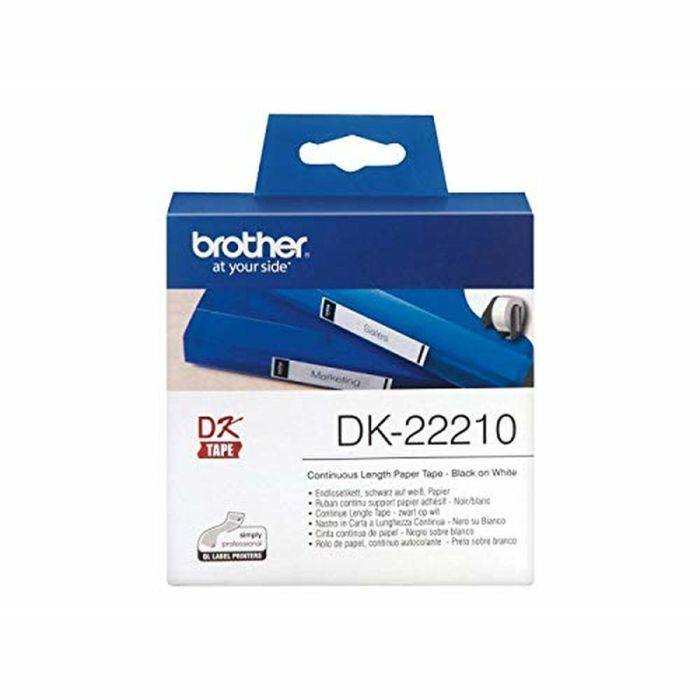 Brother Cinta De Papel Continuo Blanco, 29 mm X 30,48M