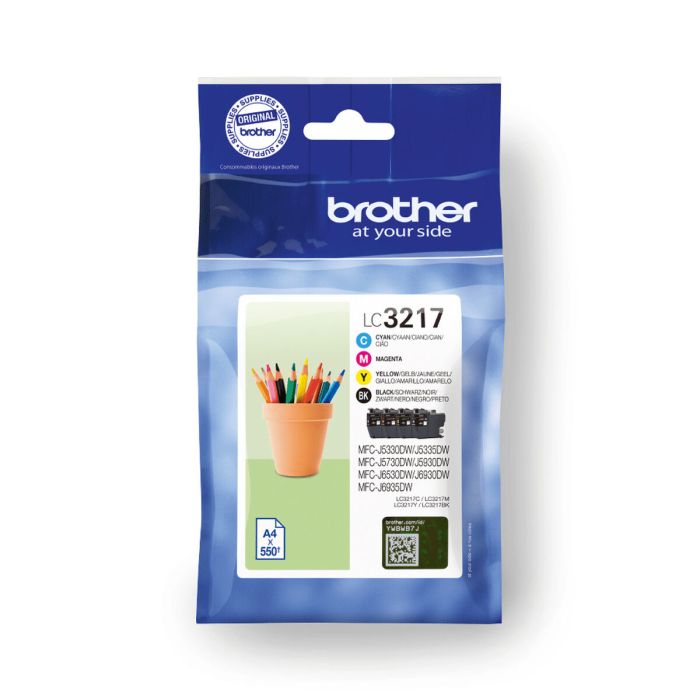 Brother Tinta Bk - C - M - Y Mfcj5330Dw, Mfcj5730Dw, Mfcj5930Dw, Mfcj6530Dw, Mfcj6930Dw, Mfcj6935Dw Pack De 4