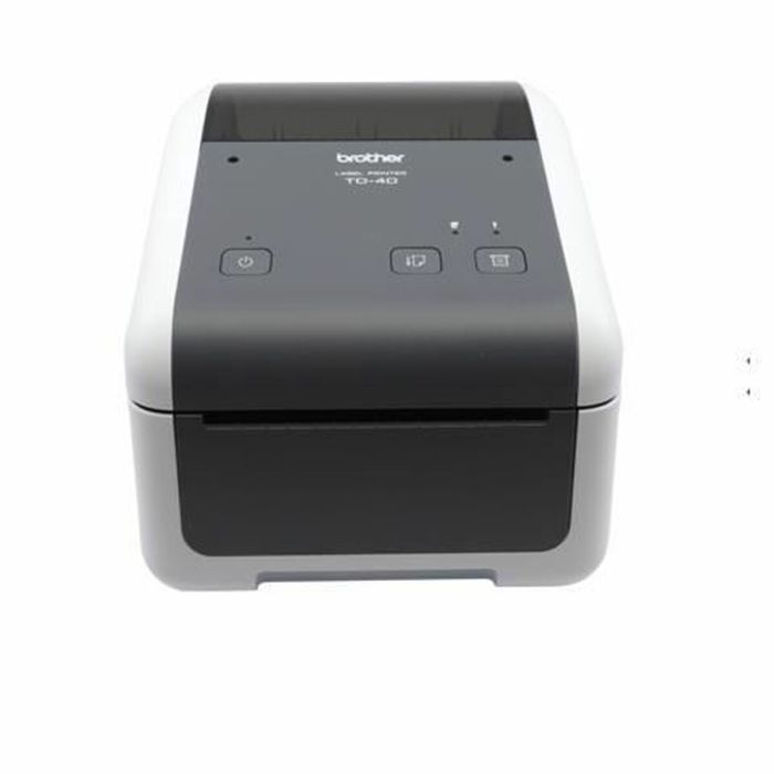 Impresora de Etiquetas y Tickets Brother TD-4420DN/ Térmica Directa/ Ancho etiqueta 118mm/ USB-RS-232C/ Blanca y Negra