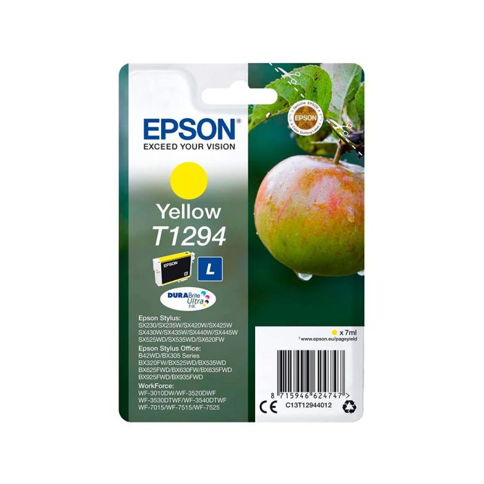 Ink-Jet Epson Stylus 1294 Amarillo Sx420 W - 425 W - Office Bx305F - Bx320F -Alta Capacidad- 1