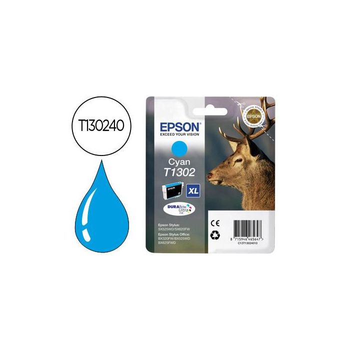 Ink-Jet Epson Stylus 1302 Cian Office Bx320F - Extra Alta Capacidad -