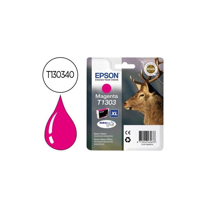 Ink-Jet Epson Stylus 1303 Magenta Office Bx320F Extra Alta Capacidad