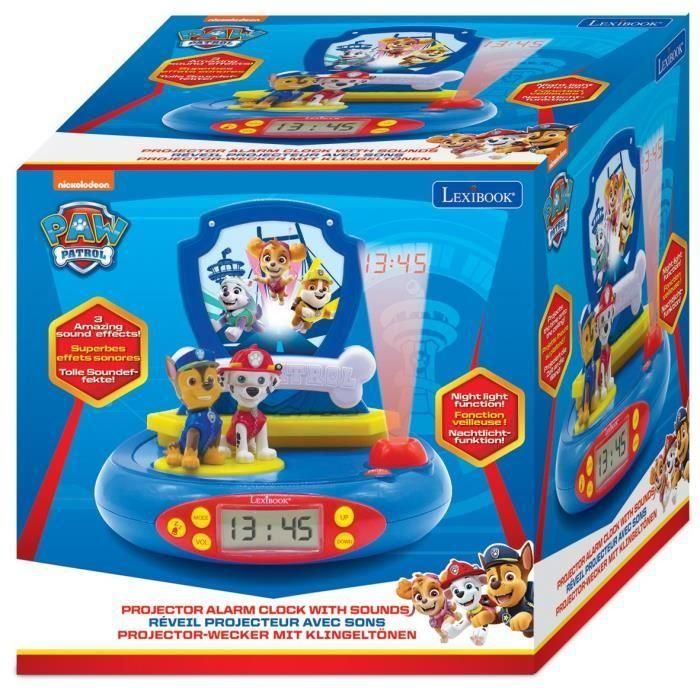 LEXIBOOK - PAT PATROILLE - Radio reloj despertador para niños con proyecciones de imágenes 3 LEXIBOOK - PAT PATROILLE - Radio reloj despertador para niños con proyecciones de imágenes 3