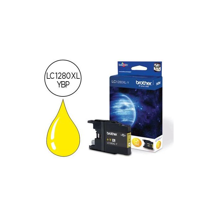 Ink-Jet Brother Lc-1280XLybp Amarillo -1,200Pag- Mfc-J6510Dw Mfc-J6710Dw Mfc-J6910Dw