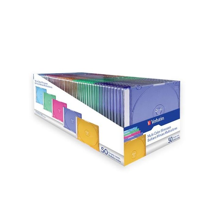 Verbatim Funda Dvd Extrafina Multicolor Caja 50 Ud