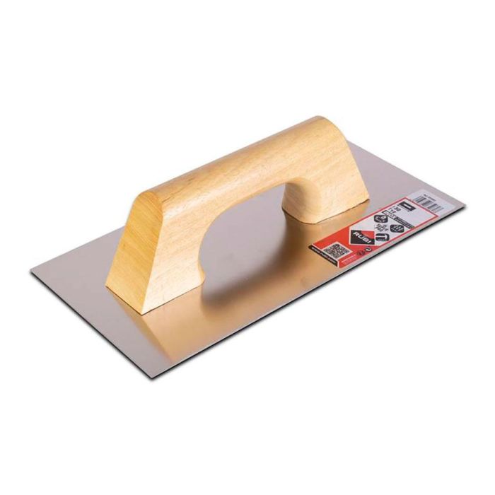 Rubi Llana inox 30cm mango madera cerrado R65960 para albañilería