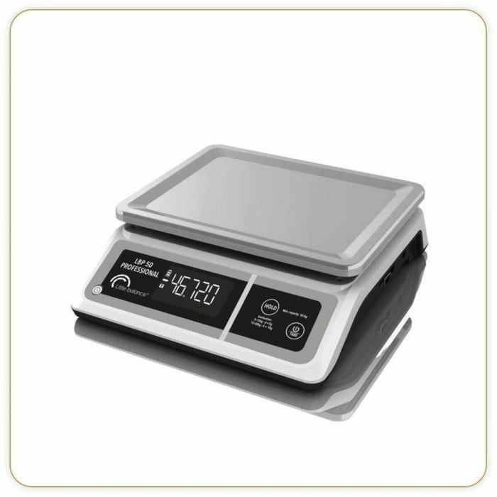 Little Balance LIT3760240782131 Báscula de Cocina Profesional LBP 50 Professional USB 50 kg Gris