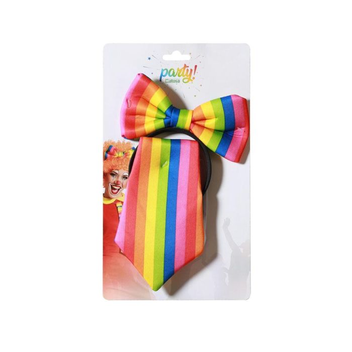 Set De Payaso Corbata Pajarita Multicolor 2