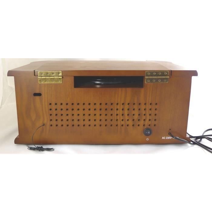 Inovalley RETRO29E-N Equipo Hifi Retro con Tocadiscos Vinilo 33/45/78 rpm, Bluetooth 5.0, CD/Cassette, Radio FM, USB 2x20W 5 Inovalley RETRO29E-N Equipo Hifi Retro con Tocadiscos Vinilo 33/45/78 rpm, Bluetooth 5.0, CD/Cassette, Radio FM, USB 2x20W 5