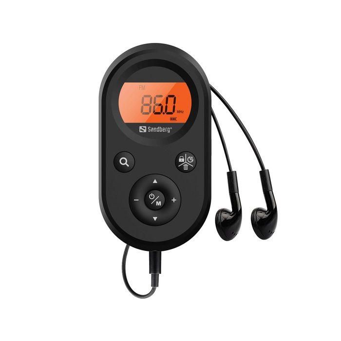 Sandberg Radio Pocket FM AM Recargable con Auriculares para Exterior y Emergencia 1