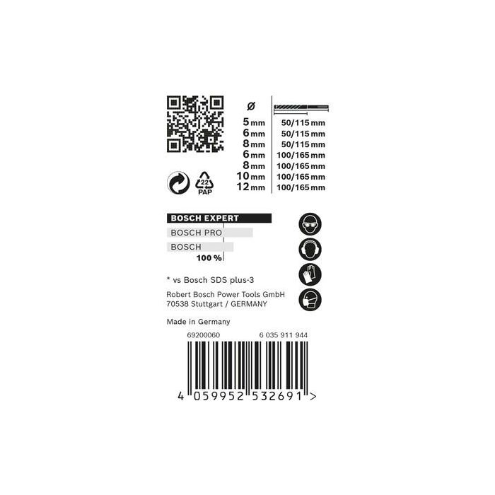 Bosch EXPERT Hammerbohrer SDS plus-7X 7tlg Set 3 Bosch EXPERT Hammerbohrer SDS plus-7X 7tlg Set 3