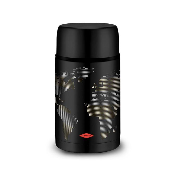 Termo para sólidos negro mapa 1000 ml Termo para sólidos negro mapa 1000 ml