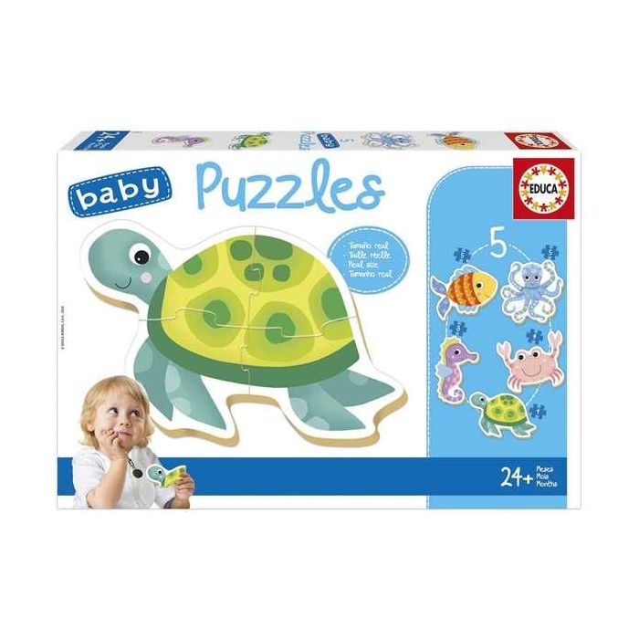 Baby puzzles animales acuáticos contiene 5 puzzles 1 Baby puzzles animales acuáticos contiene 5 puzzles 1