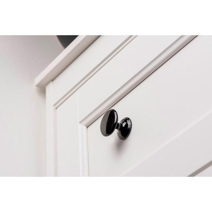 Rei Pomos Redondos para Mueble Mod. 756 Ø33mm Zamak Negro Blister 4 Unidades 3