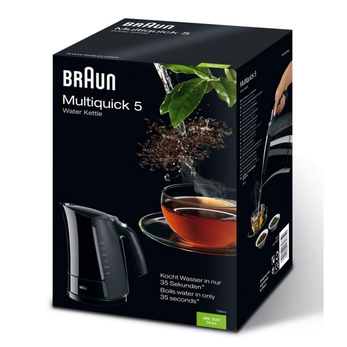 Hervidor eléctrico BRAUN WK500BK Multiquick 5 - 1.6 L - Negro 1