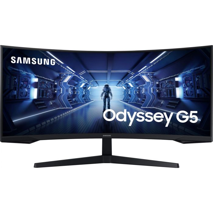 Samsung Monitor Odyssey G5 C34G55TWWP Curvo 34'' Ultra WQHD (3440x1440) 144Hz 1ms HDMI DisplayPort VESA Negro
