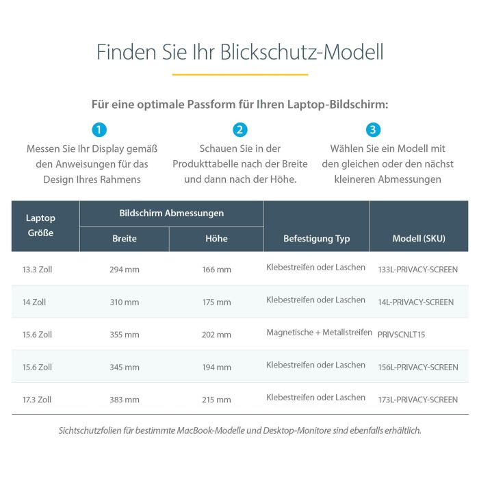 Protector de Pantalla Startech Filtro de Privacidad para Portátil de 14in - Filtro para Monitor para Pantalla Ancha 16:9 - Prote