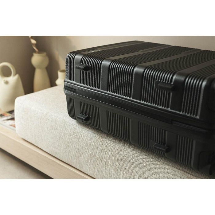 Numada Set de Maletas 3 Piezas Negro 12" 20" 24" Apto Aerolíneas Bajo Coste 2