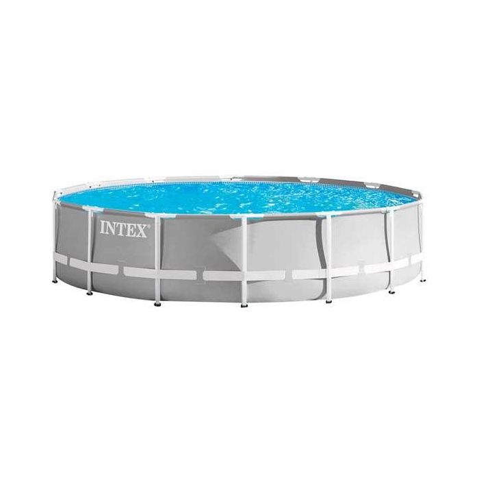 Intex Piscina Redonda Desmontable Prism Frame con Depuradora y Escalera 427x107 cm (12706 Litros) 7