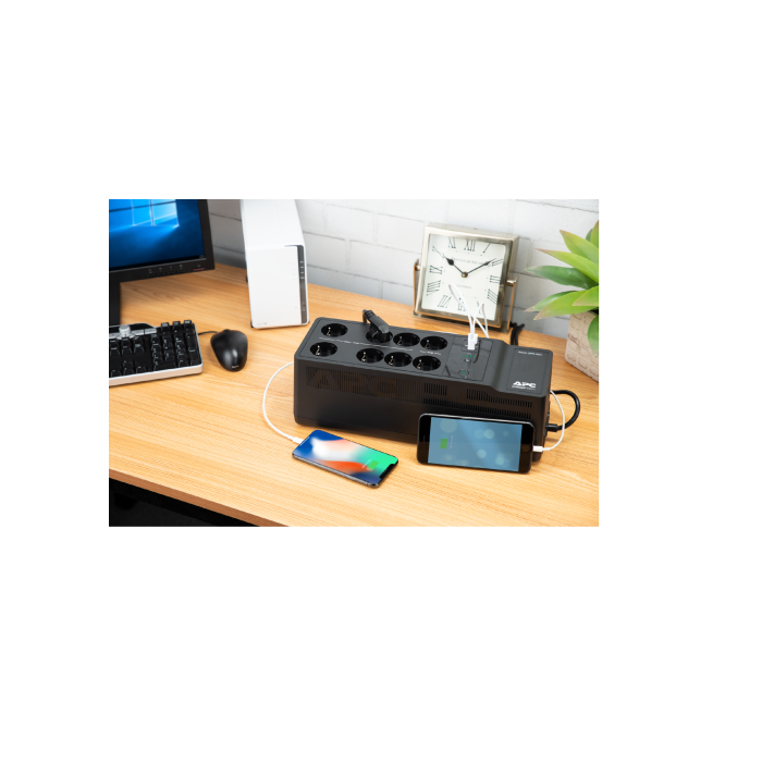 APC BE850G2-GR Sistema de Alimentación Ininterrumpida (UPS) 0,85 kVA 520 W 8 Salidas AC