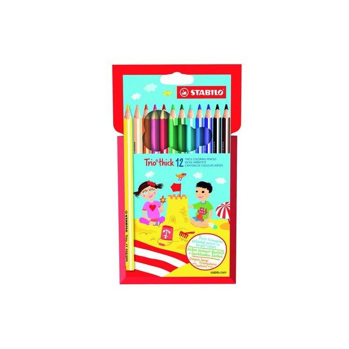 Stabilo Lápices De Colores Trio Thick C-Surtidos Estuche 12 Unidades