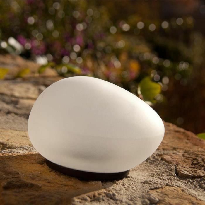 Lámpara solar decorativa de guijarros - LUMISKY - SOLENZARA - Ø16 cm - LED blanco 3