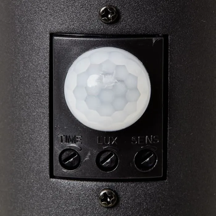 Brilliant Pilona Exterior DODY Negro Metal/Plástico E27 LED 1x10W con Sensor Incluido IP44 2