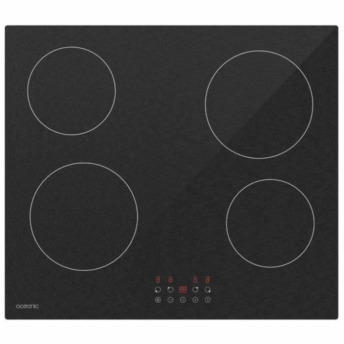 Oceanic OCEATV4Z60B2 Placa Vitrocerámica 4 Fuegos Negro 0 Oceanic OCEATV4Z60B2 Placa Vitrocerámica 4 Fuegos Negro 0
