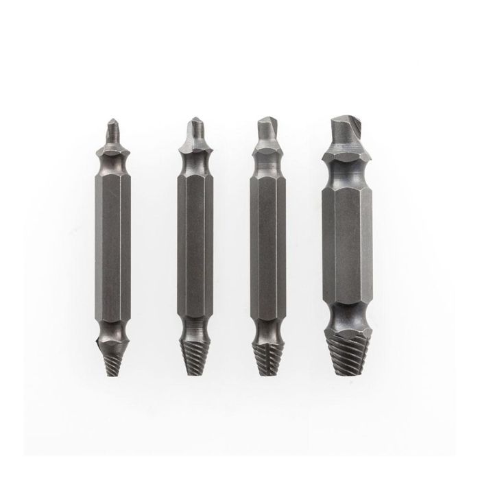 Brocas para Extraer Tornillos Dañados InnovaGoods 4 Unidades 2 Brocas para Extraer Tornillos Dañados InnovaGoods 4 Unidades 2