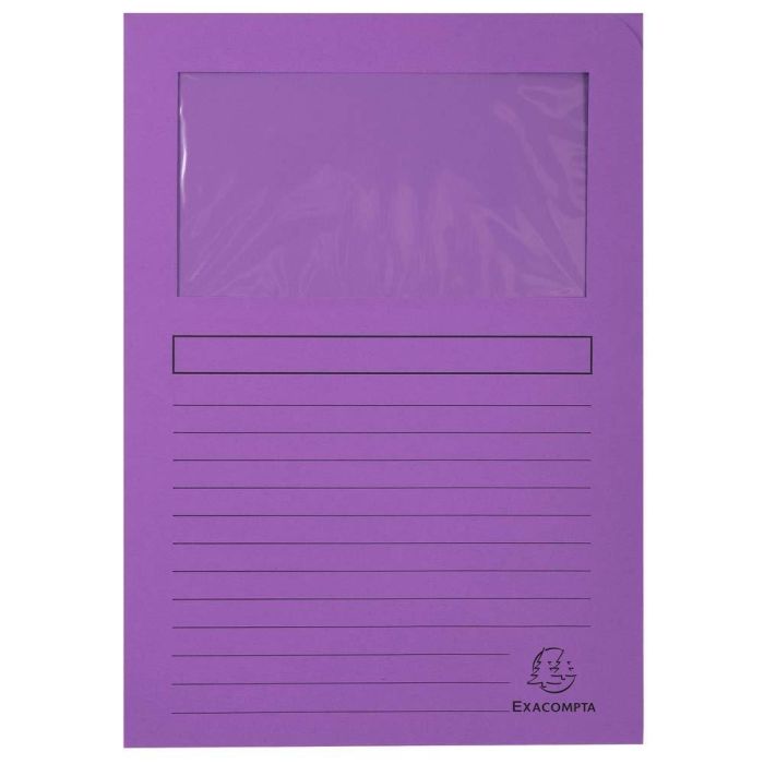 Exacompta Subcarpeta A4 Forever Con Ventana Violeta 120 gr -100U- Exacompta Subcarpeta A4 Forever Con Ventana Violeta 120 gr -100U-