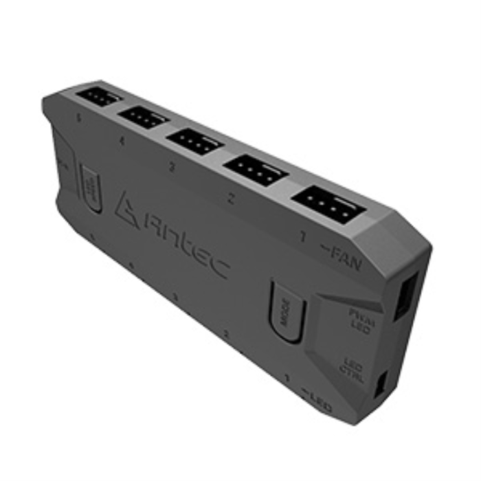 Antec Controlador de Velocidad de Ventilador ARGB & PWM con Conectores de 3 y 4 Pines